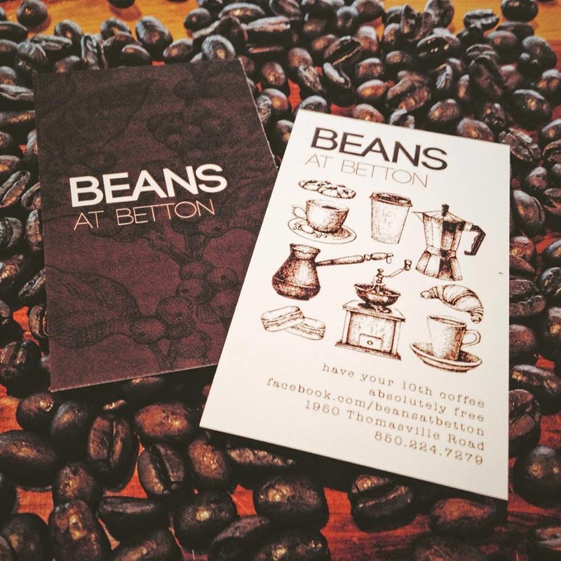 Customer Cards at Beans at Betton Tallahassee